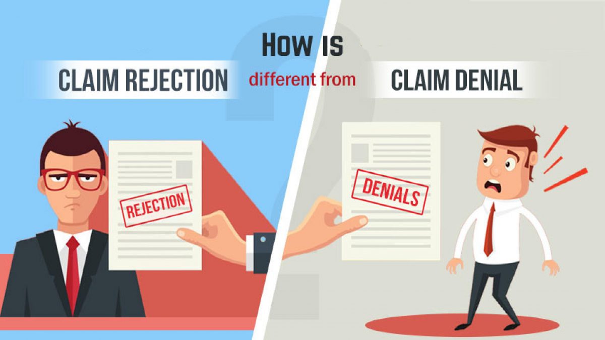 difference between claim denial and claim rejection.
